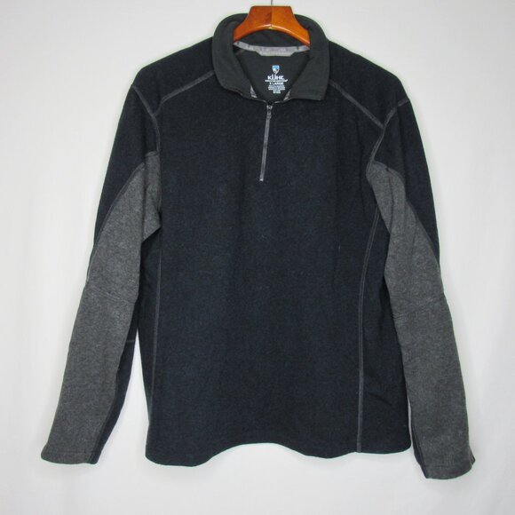 Kuhl Blue REVEL 1/4 Zip Fleece Lined Sweatshirt Sweater Men's XL XLarge - Picture 6 of 8